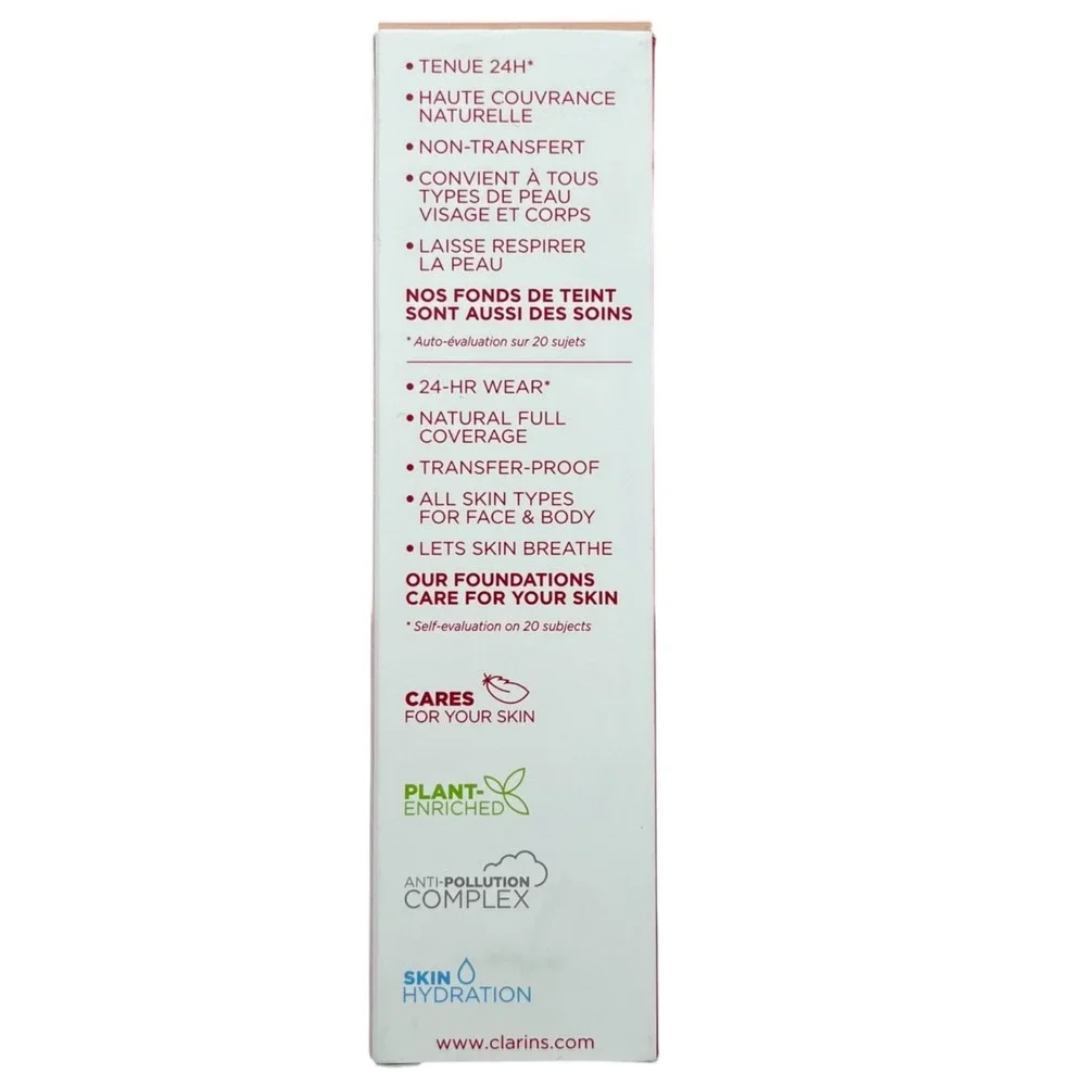 Clarins Women's Everlasting Long-Wearing Matte Foundation 1oz 115C Cognac